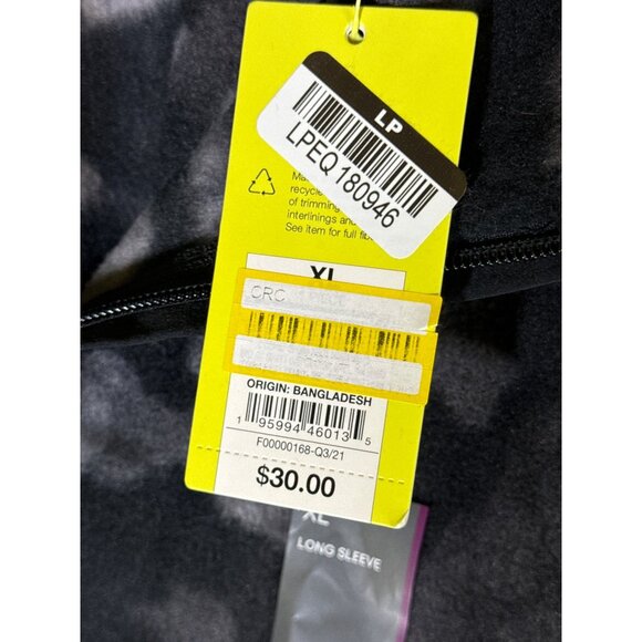 All in Motion Men's Microfleece Pullover Sweatshirt, Gray/Camo, Size XL, NWT - Picture 4 of 5